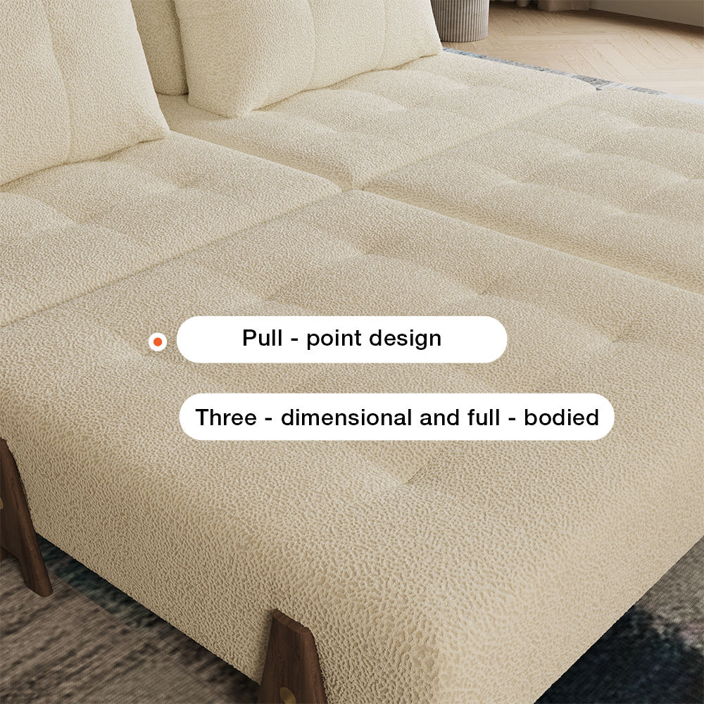 Bedroom Walnut & White Fabric Accent Chairs