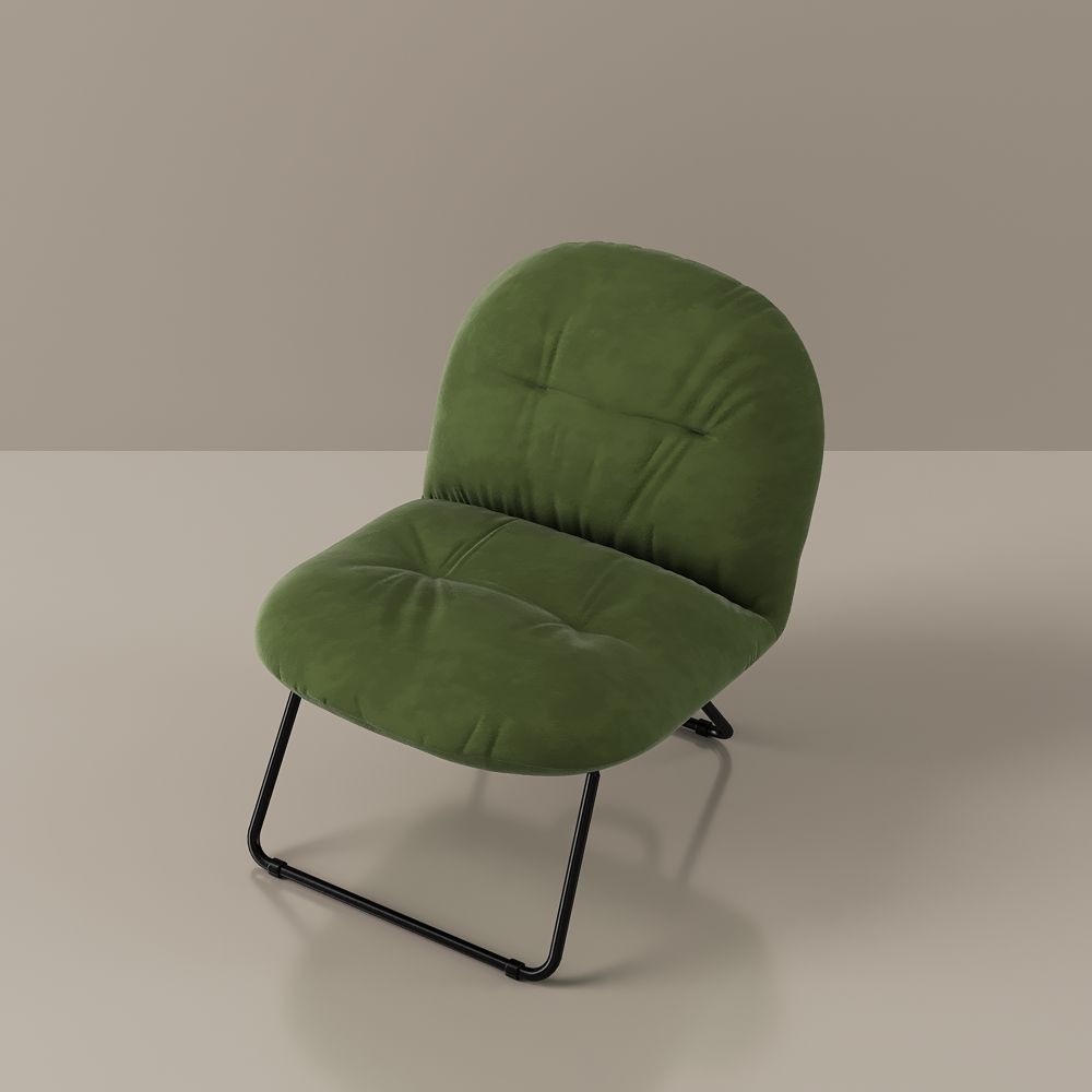 Adjustable Green Velvet Accent Chairs