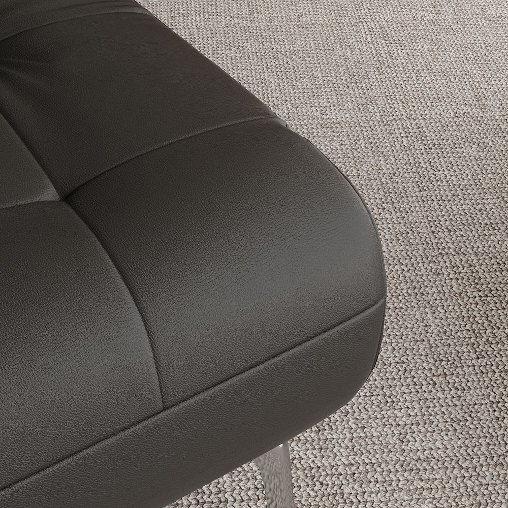 Recliner Black PU Leather Accent Chairs