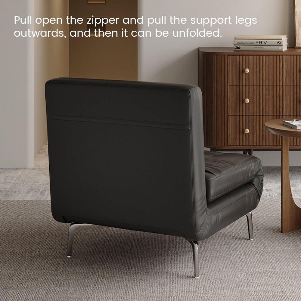 Black Black PU Leather Accent Chairs