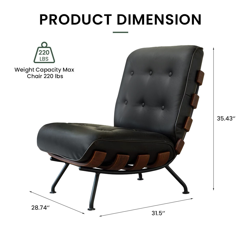 Leather Black Faux Leather Accent Chairs