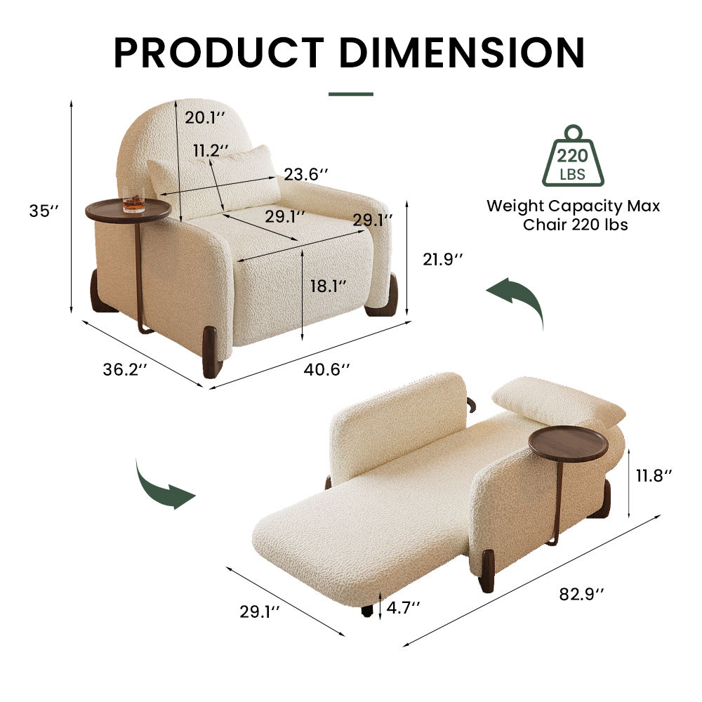 Partial Assembly Required Walnut & White Fabric Accent Chairs
