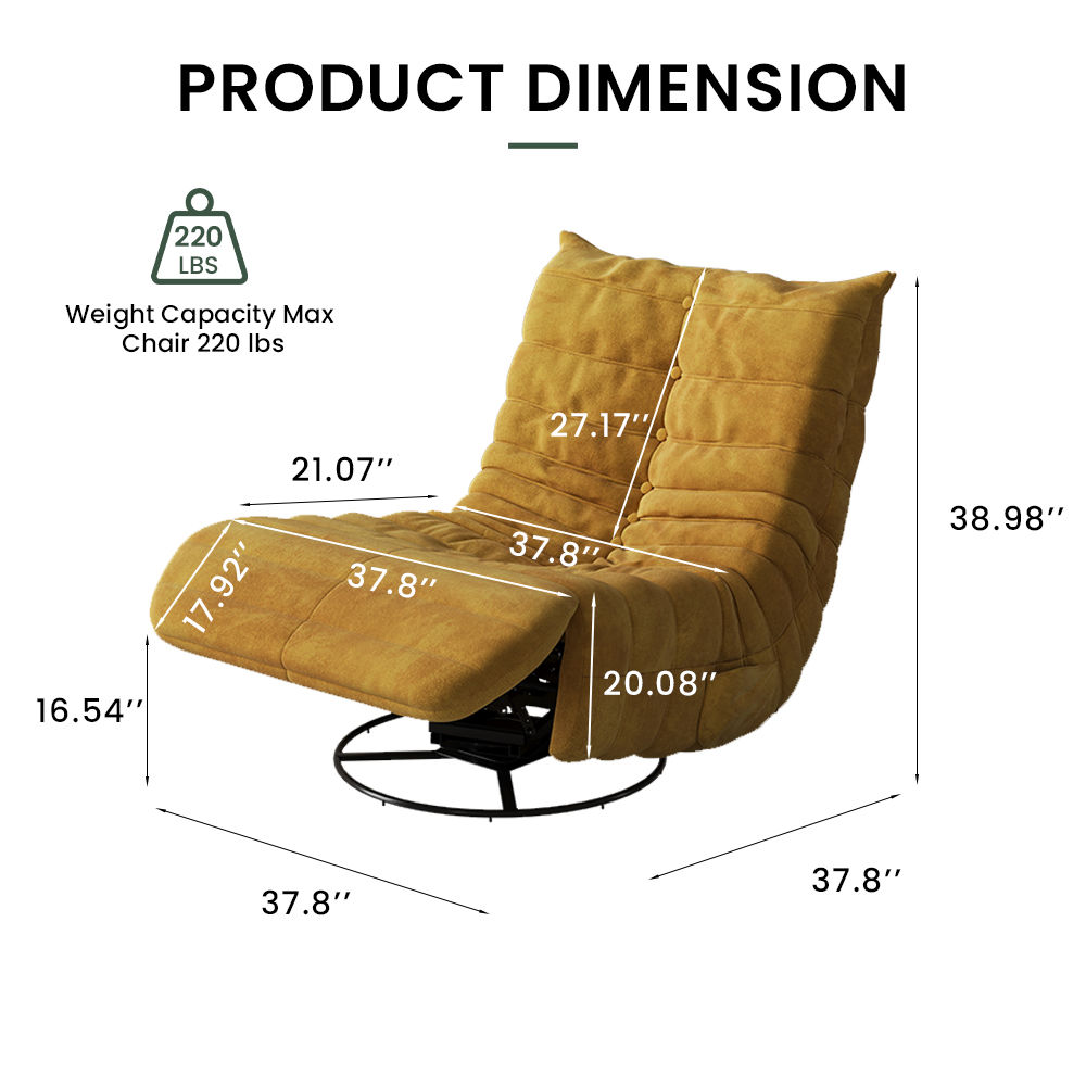 Fabric Yellow Fabric Accent Chairs