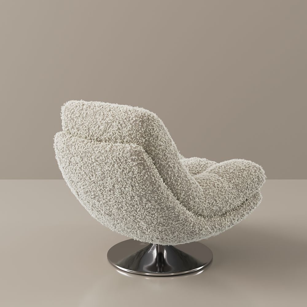 Living Room Beige teddy fleece Accent Chairs