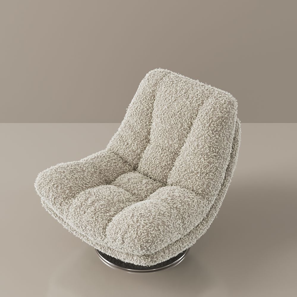 Partial Assembly Required Beige teddy fleece Accent Chairs