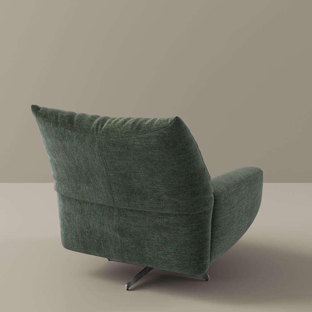 Office Green Cotton and Linen Accent Chairs