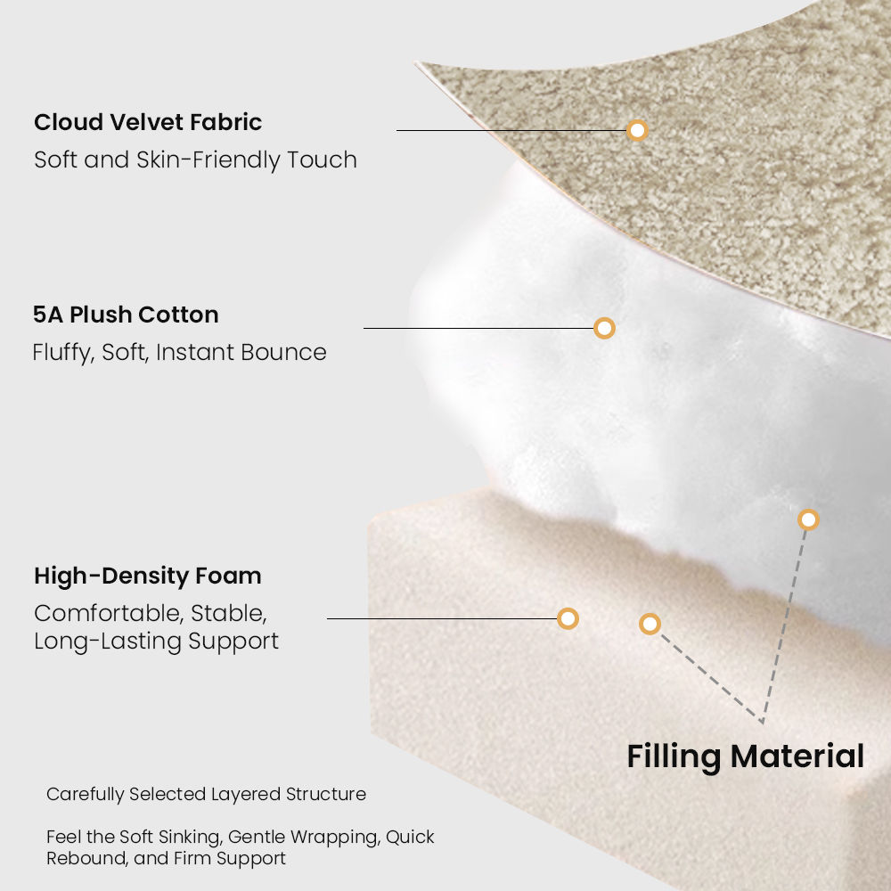 Yellow Beige Chenille Accent Chairs