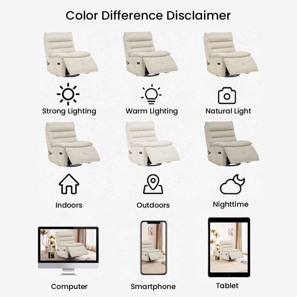 Modern Beige Chenille Accent Chairs