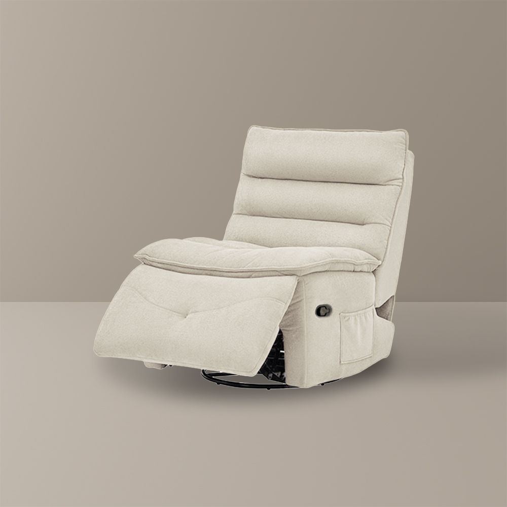 Yellow Beige Chenille Accent Chairs