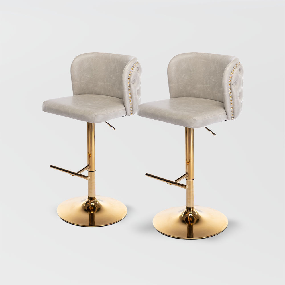 Modern Beige PU Bar Stools