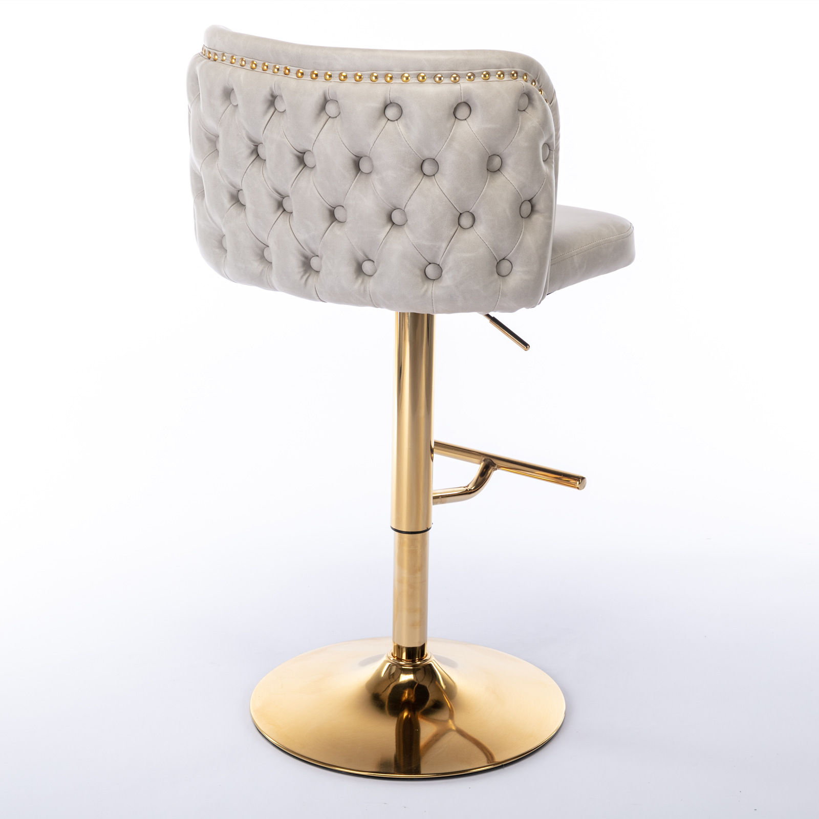 Modern Beige PU Bar Stools