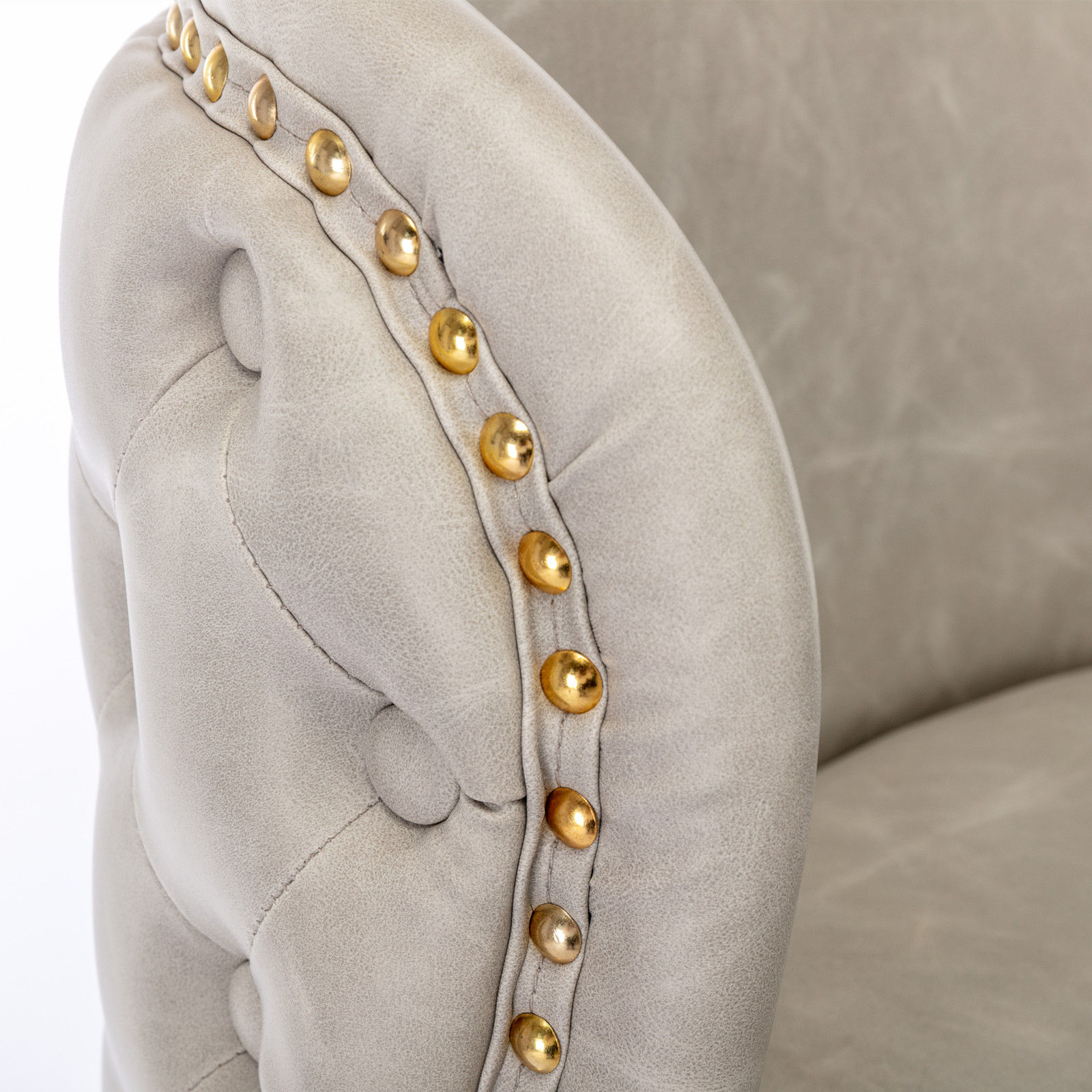 On the Ground Beige PU Bar Stools