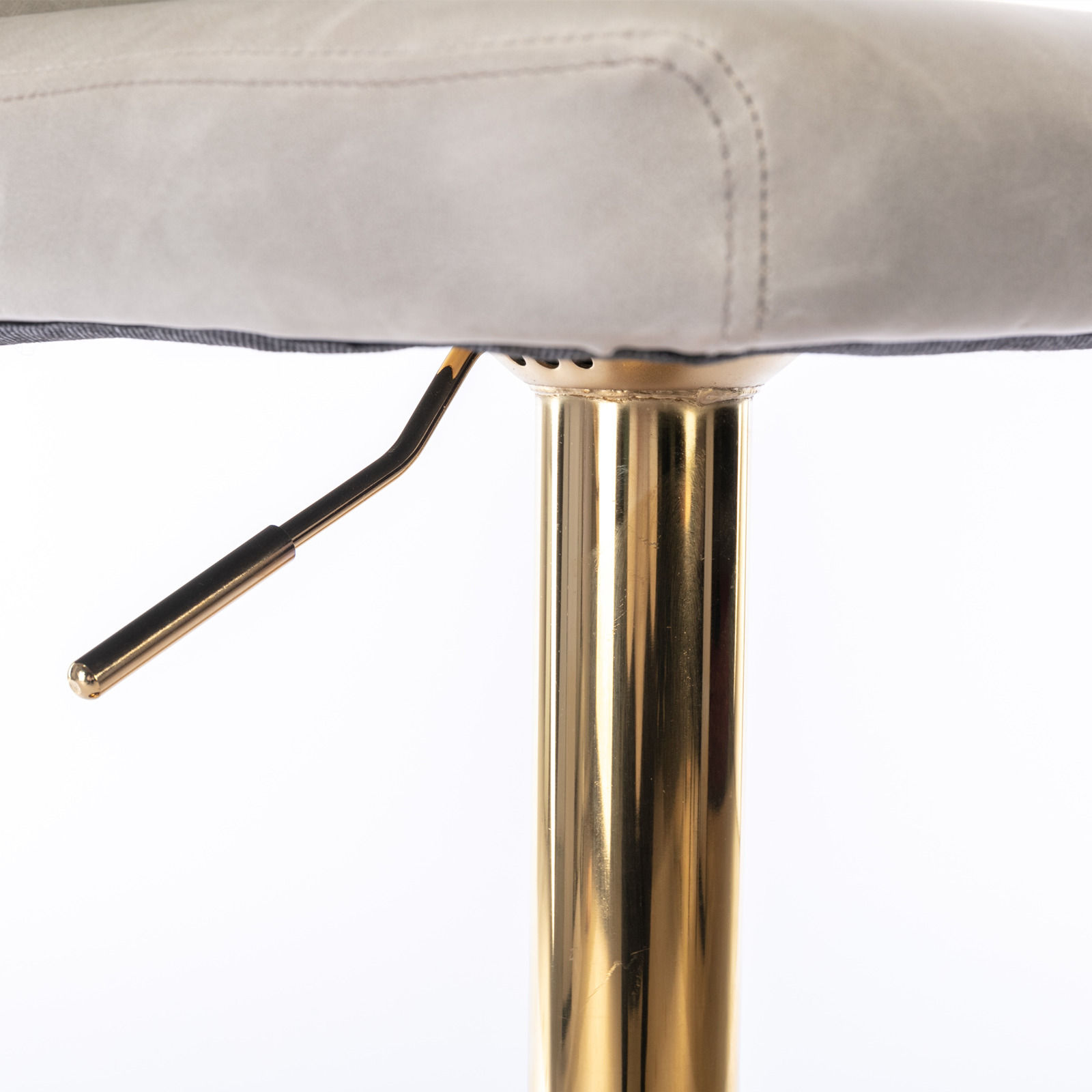 Partly Assemble Beige PU Bar Stools