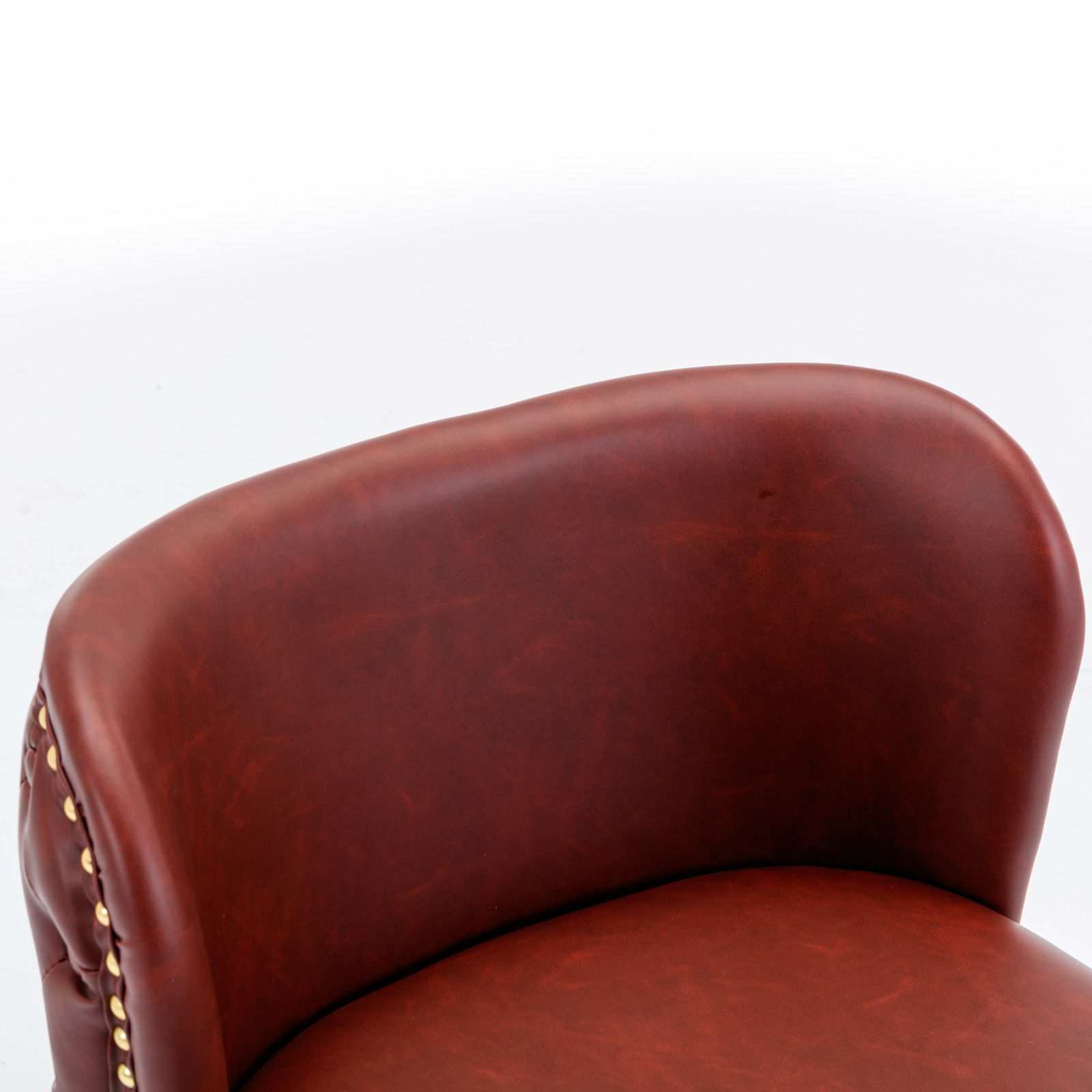 Partly Assemble Red PU Bar Stools