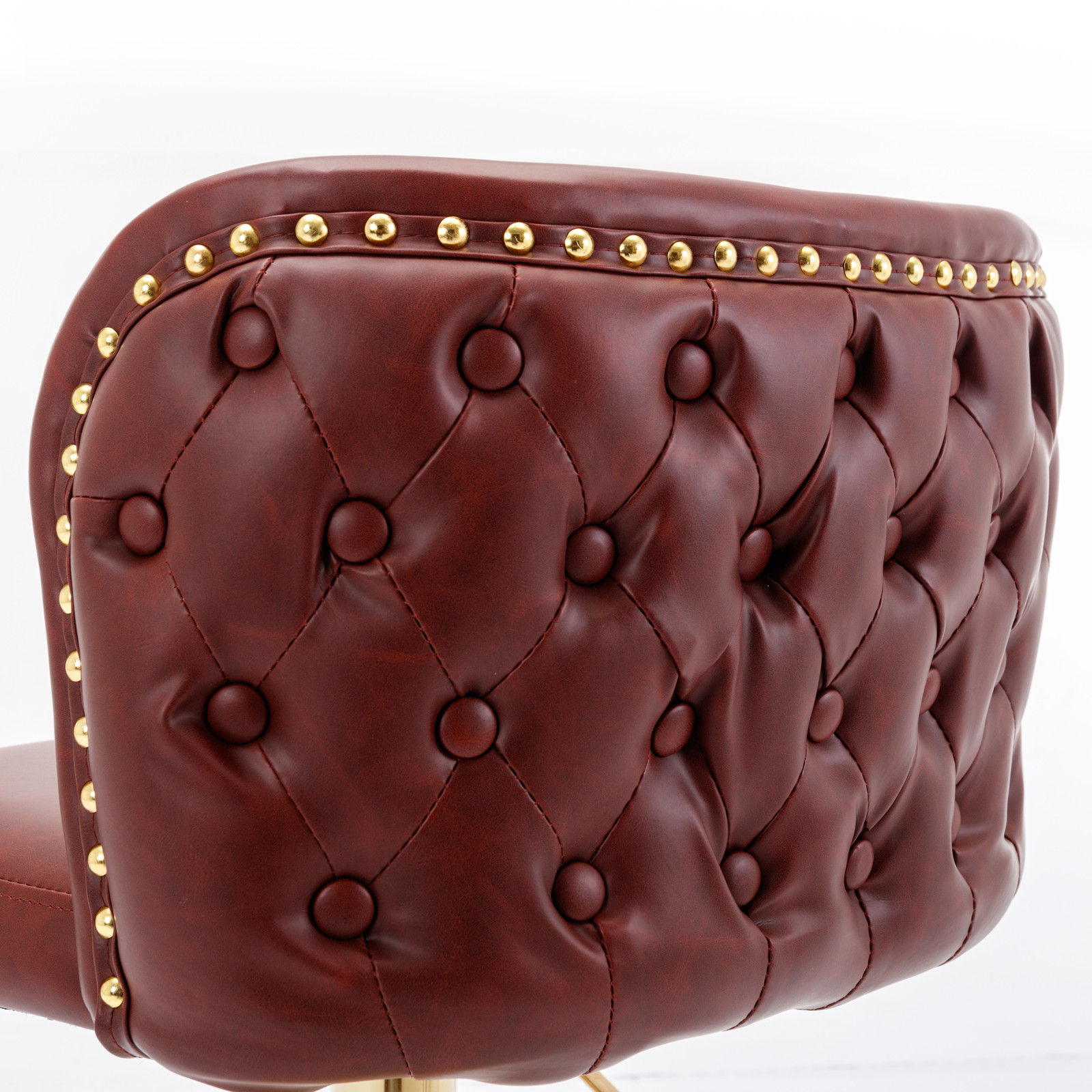 Partly Assemble Red PU Bar Stools