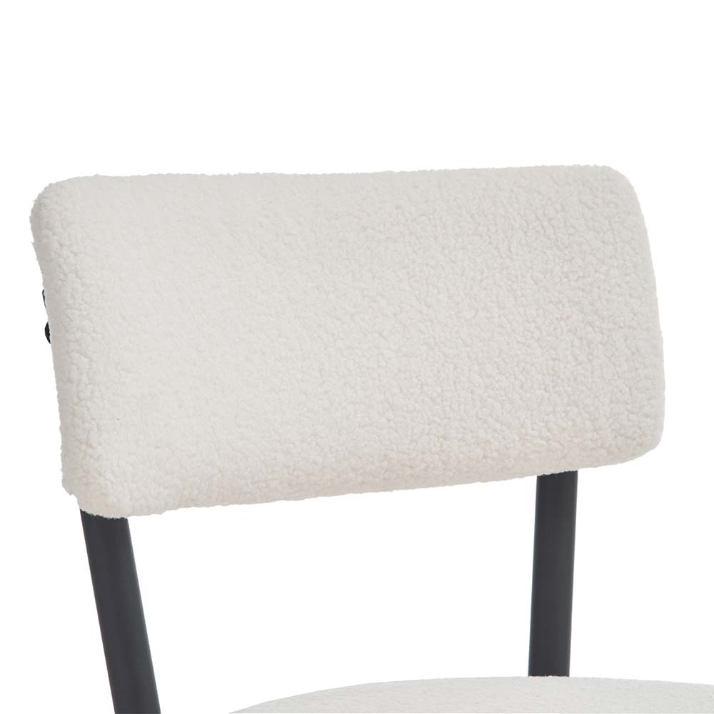 Fabric White Fabric Bar Stools