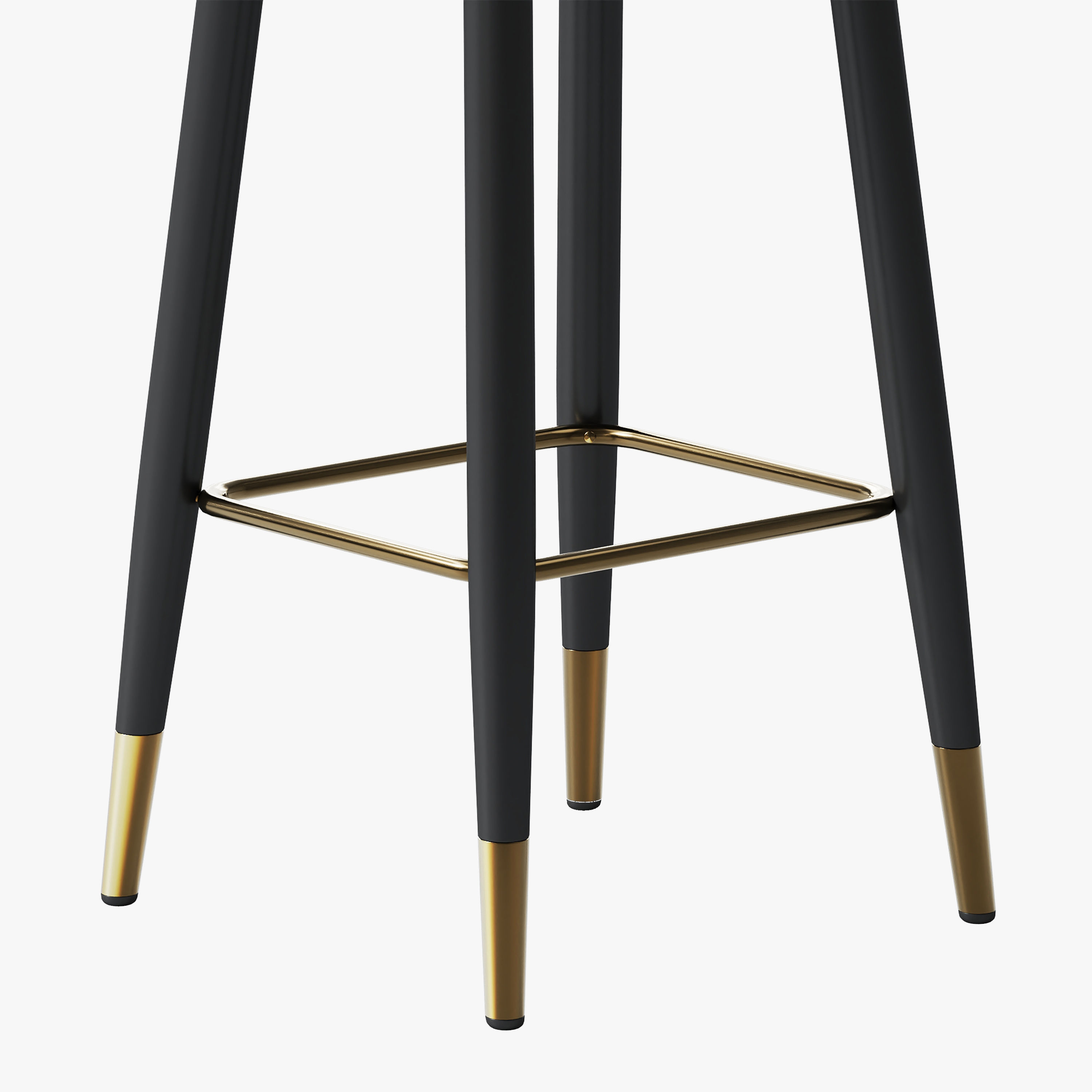 Modern Luxury Blue PU Leather Bar Stools