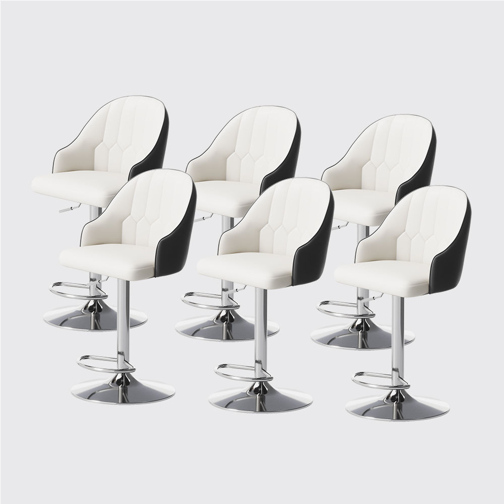 Black PU Leather Bar Stools
