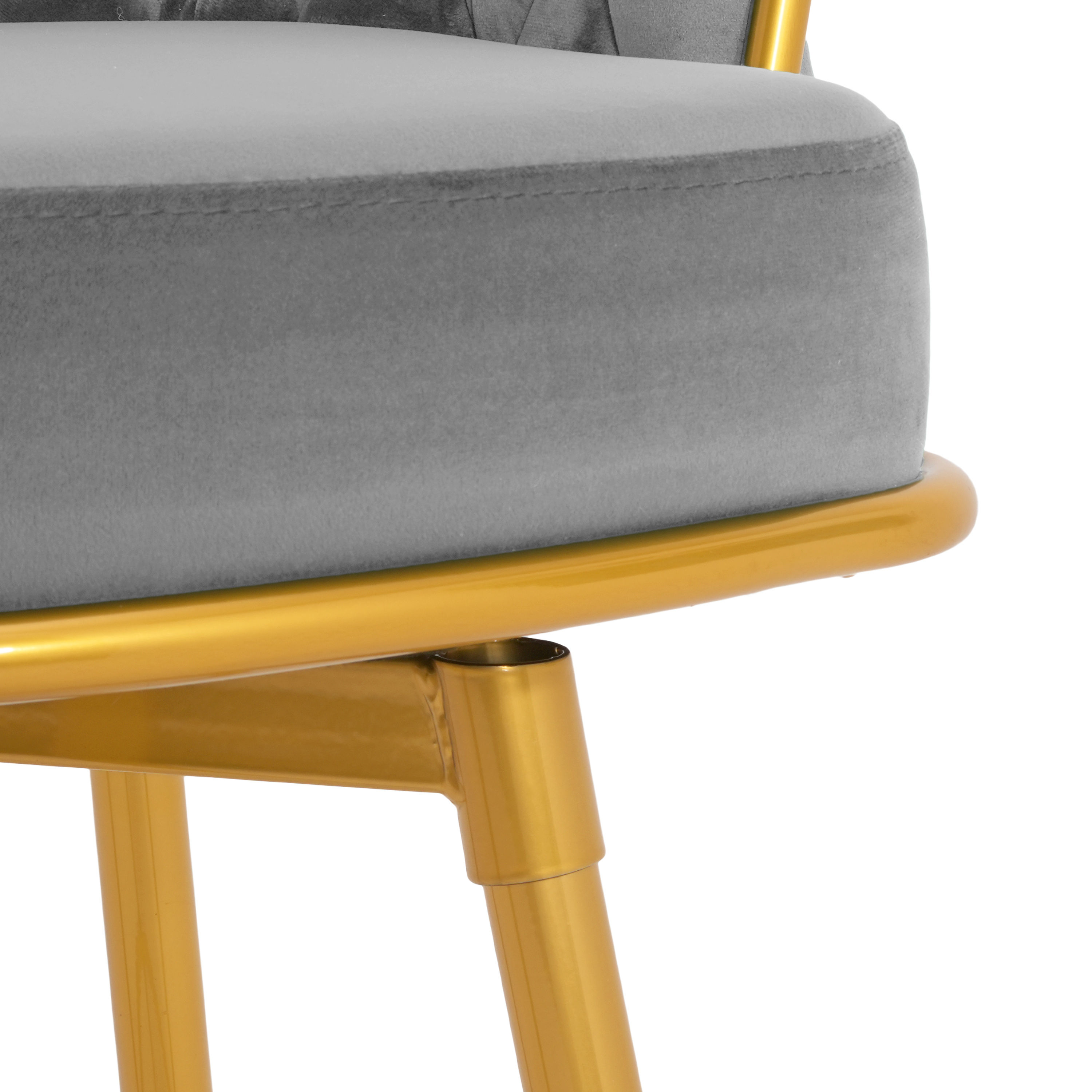 for 8 Gray Metal & Polyester Bar Stools