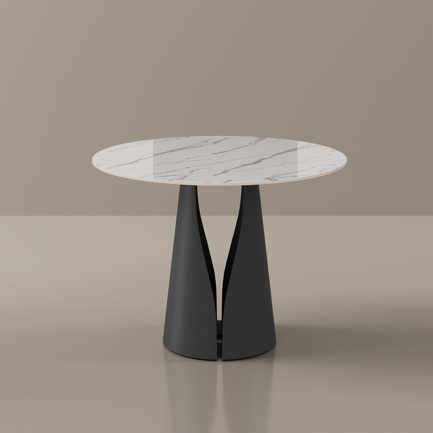 Solid Wood White & Black Glossy Sintered Stone Bar Stools & Counter Stools