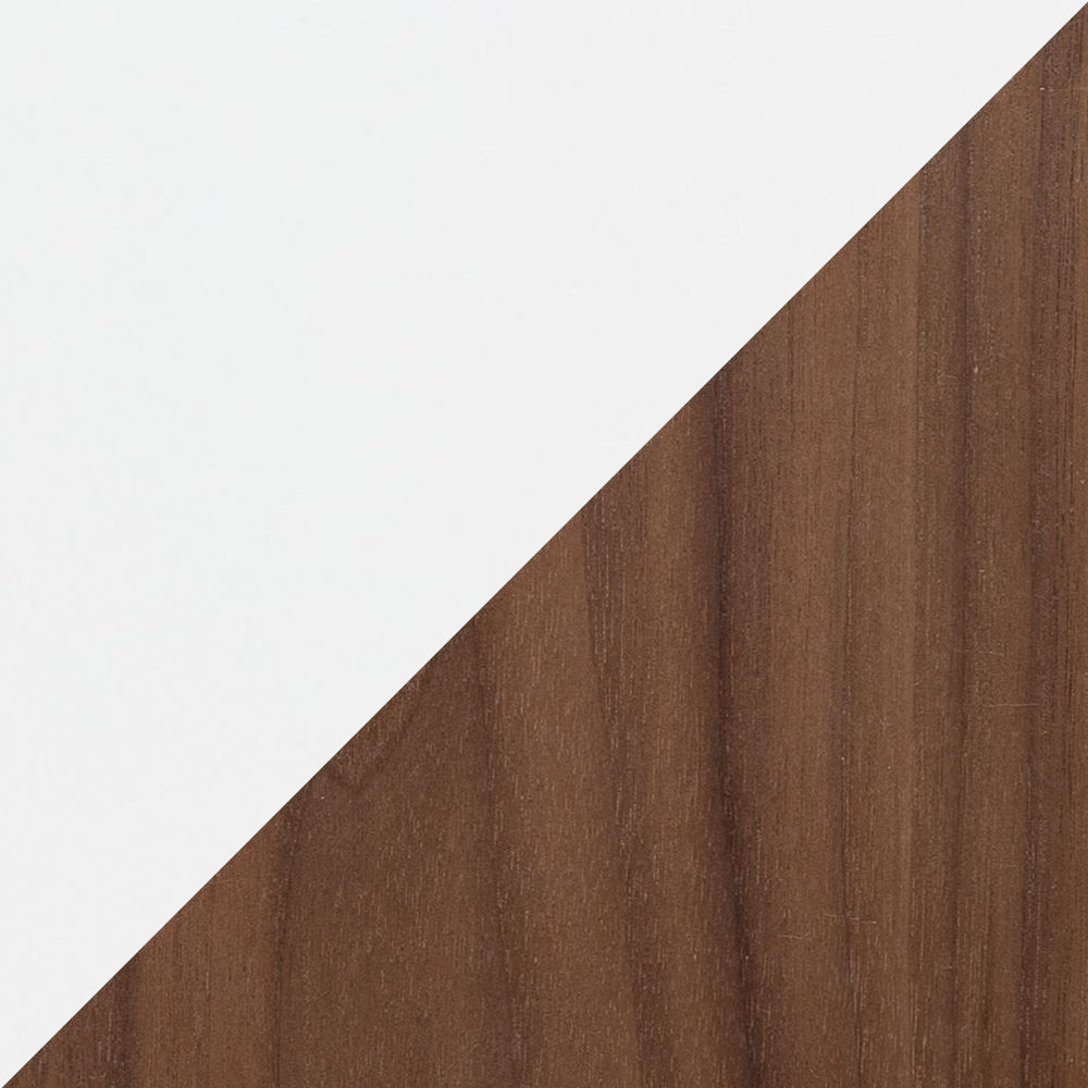 White & Walnut