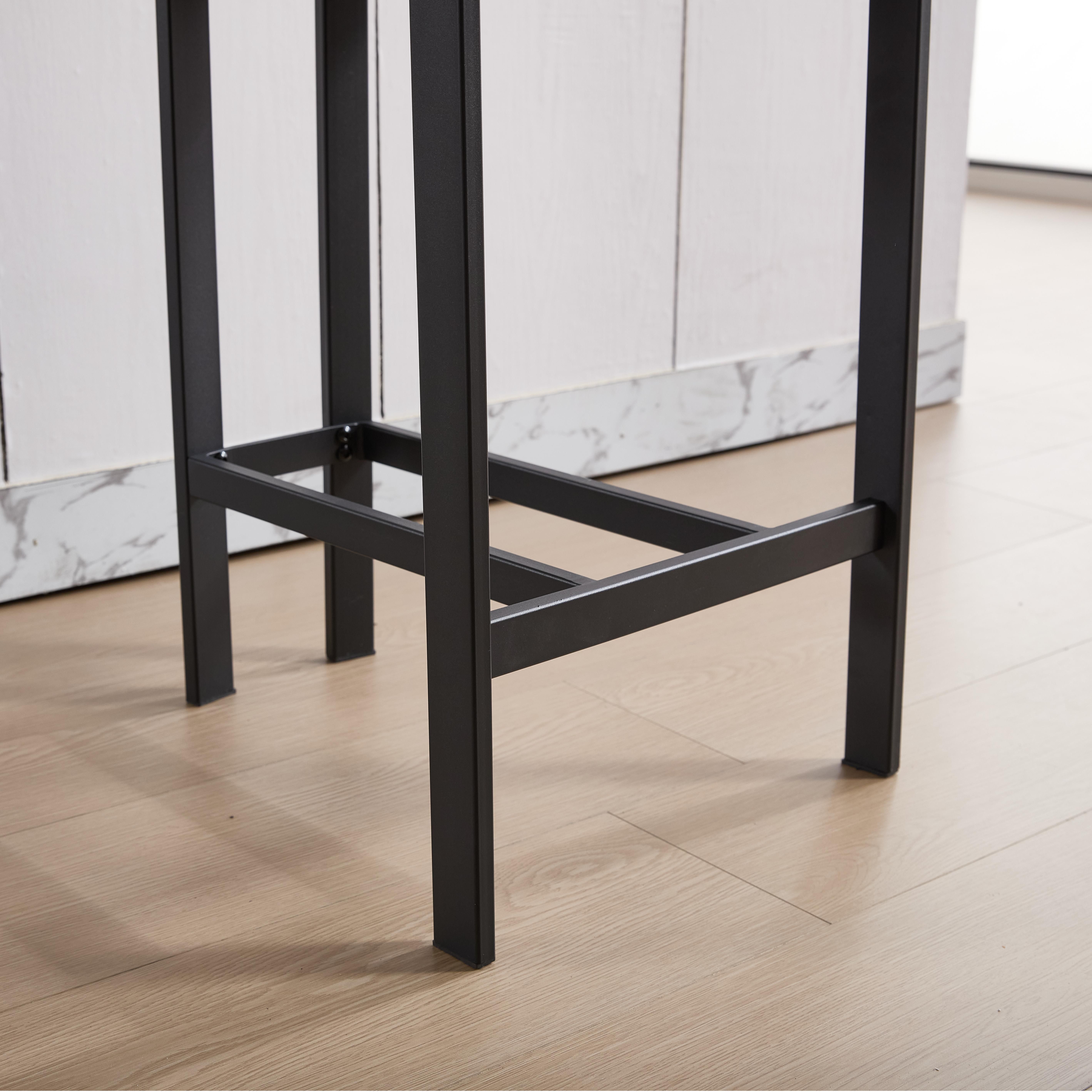 Modern Orange & Black Fabric Bar Stools & Counter Stools