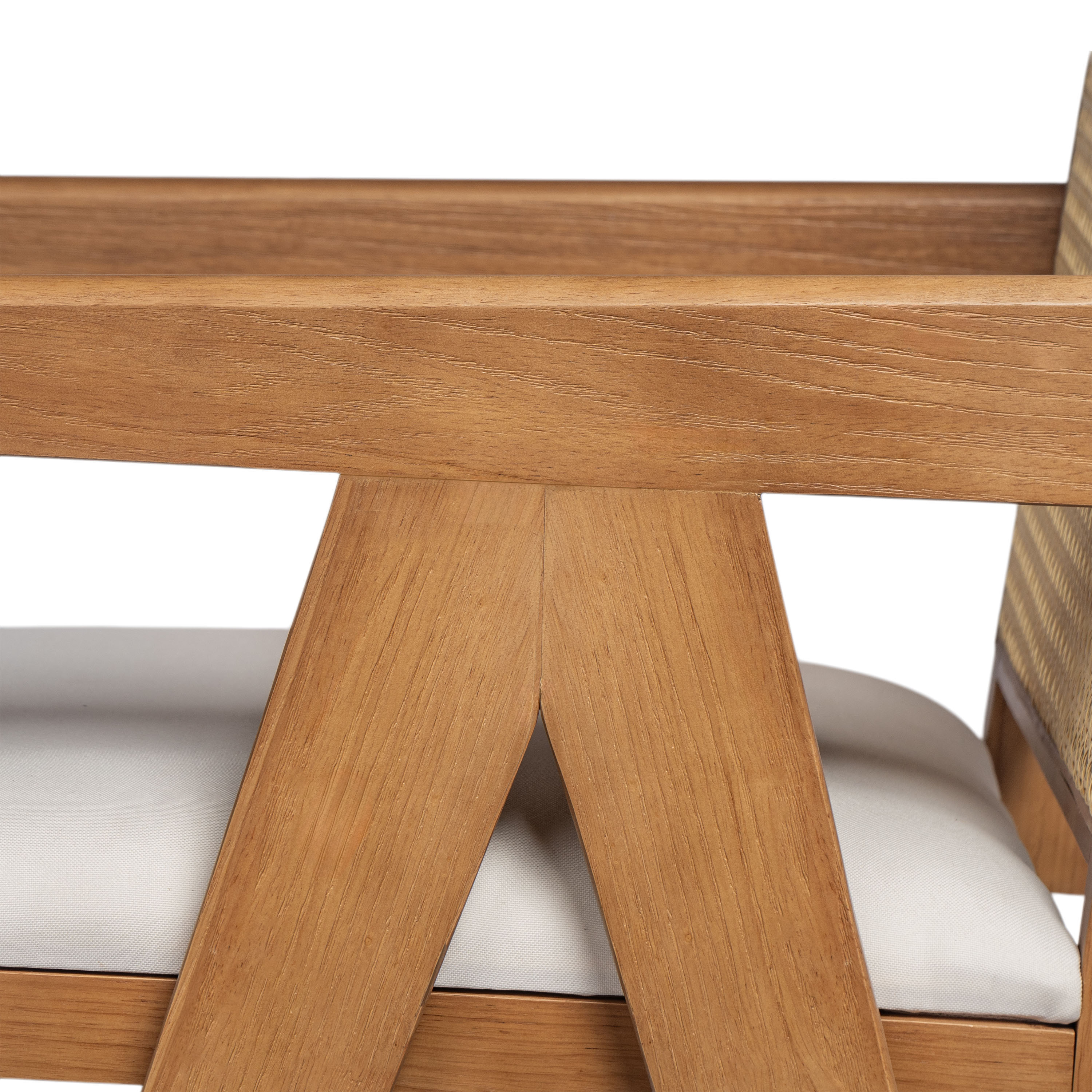 Partly Assemble Walnut & White Fabric Bar Stools & Counter Stools