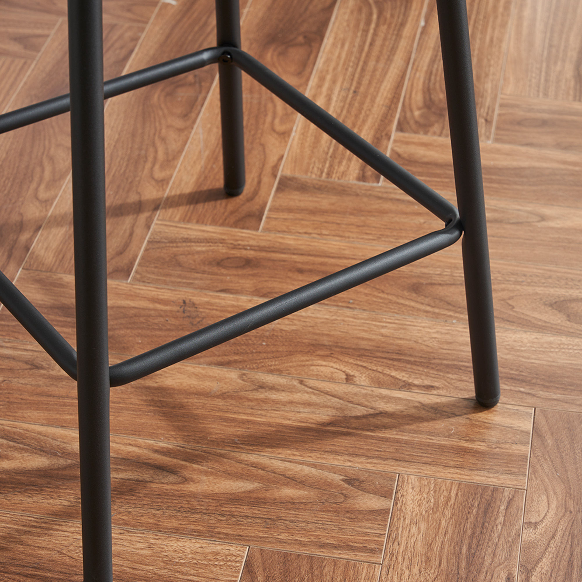 Swivel Grey & Black Fabric & Metal Bar Stools & Counter Stools