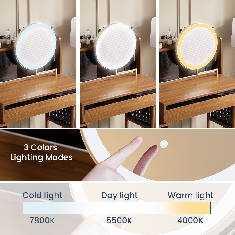 Partly Assemble Walnut Color MDF Bedroom Set
