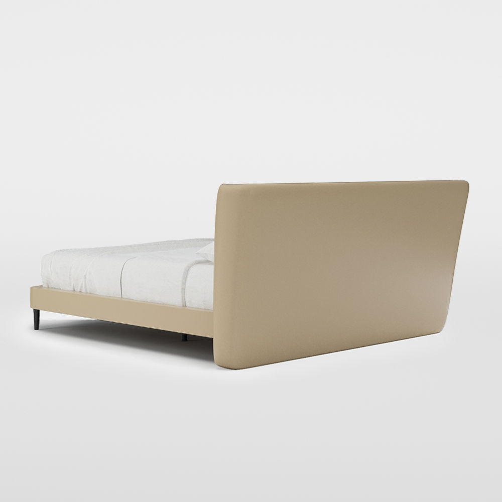 Dark Khaki Faux Leather Beds