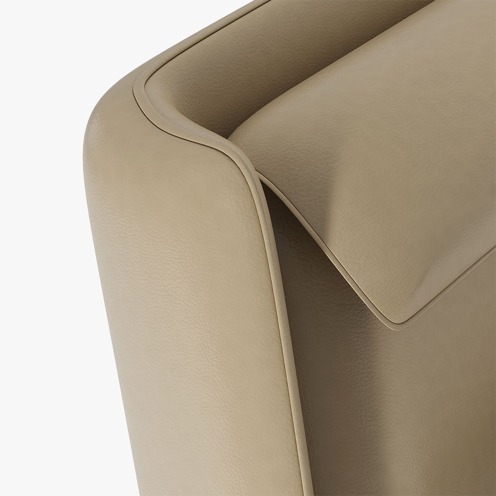 Dark Khaki Faux Leather Beds