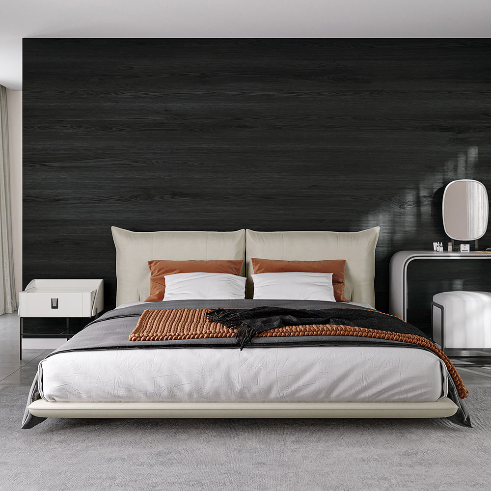 On the Ground Beige Suede Fabric Beds