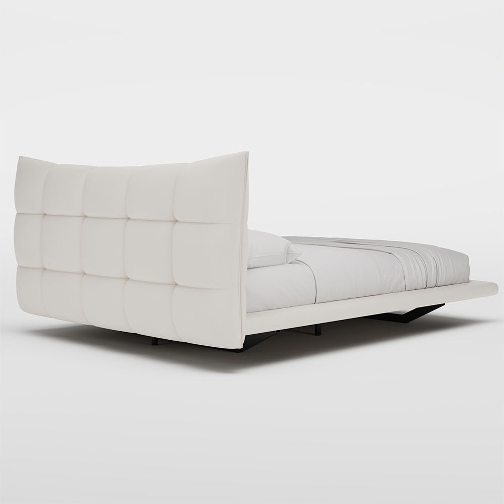 Modern White Faux Leather Beds