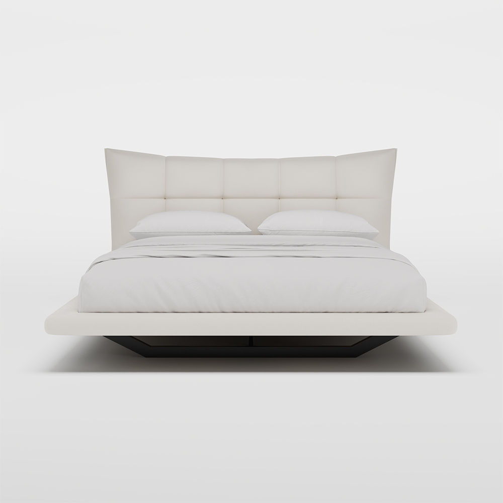 Leather White Faux Leather Beds