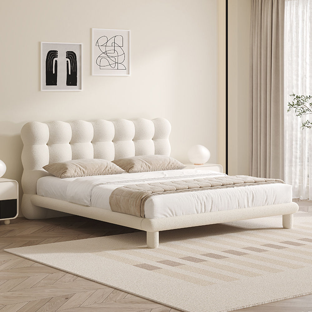Modern Beige Boucle Beds