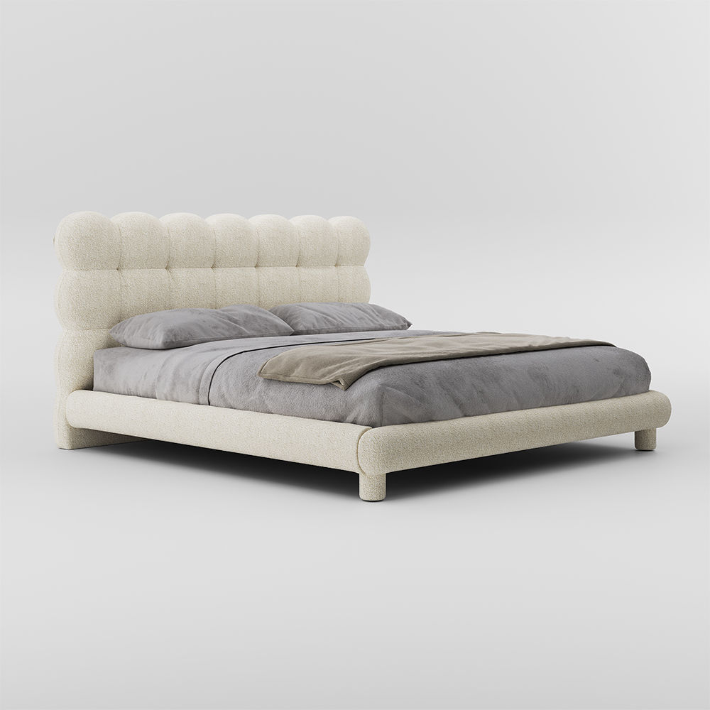 Modern Beige Boucle Beds
