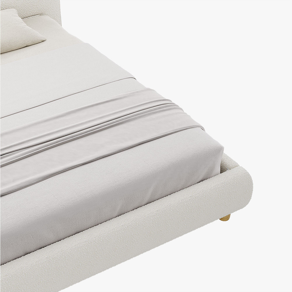 Modern Beige Boucle Beds
