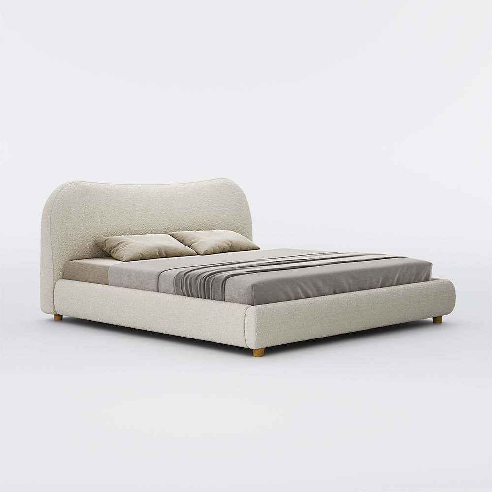 Modern Beige Boucle Beds