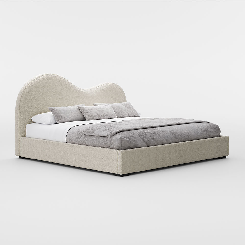 Modern Beige Boucle Beds