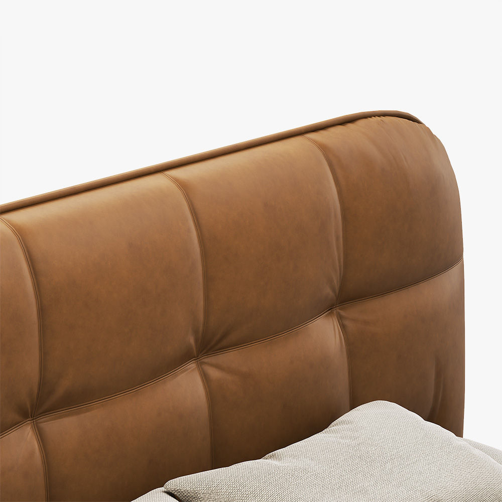 Leather Brown Leather Beds
