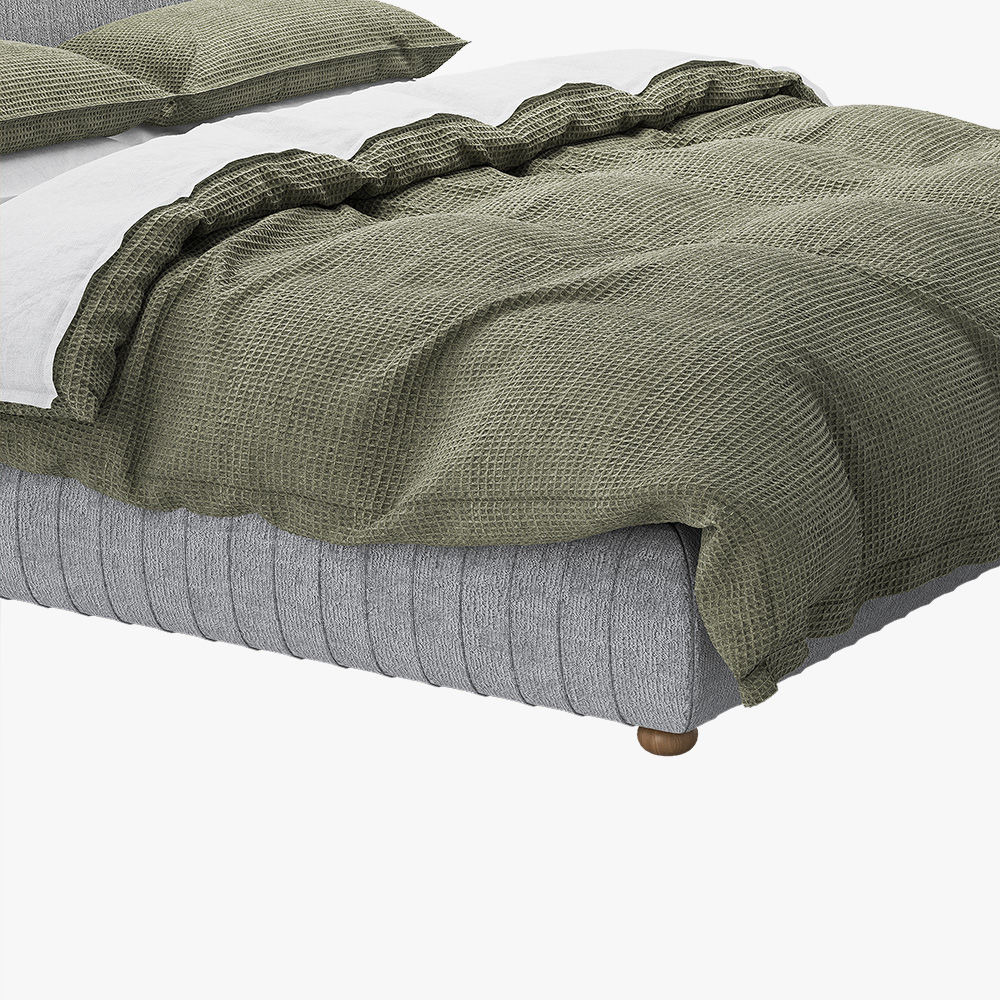 Fabric Light Gray Fabric Beds