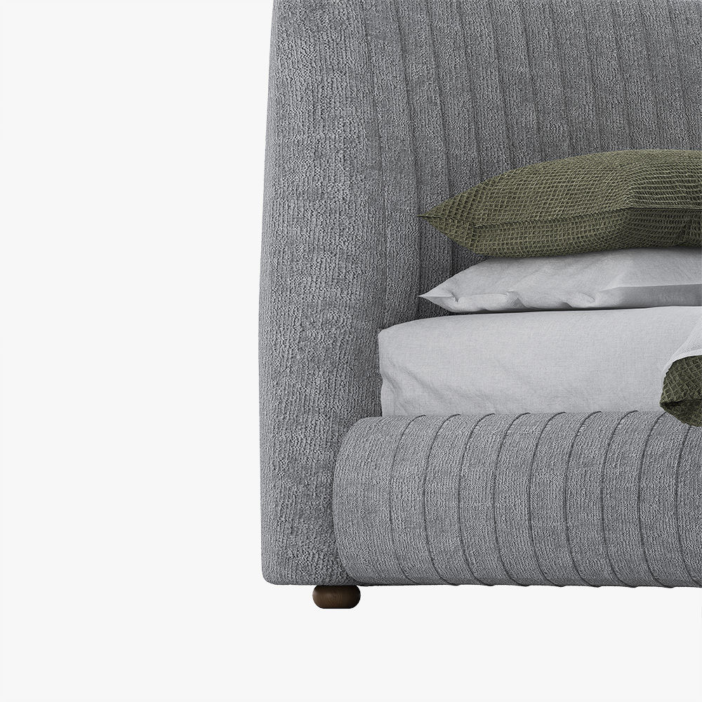 Fabric Light Gray Fabric Beds