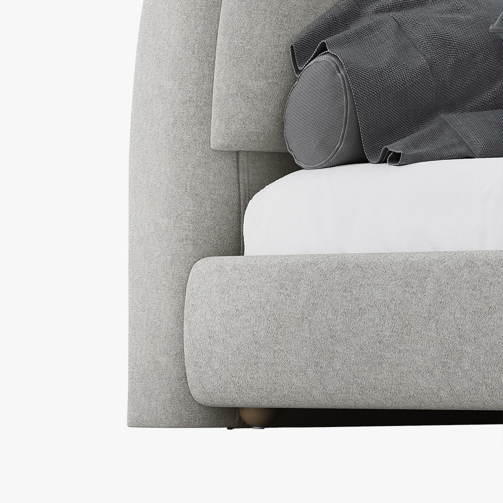 Modern Beige Fabric Beds