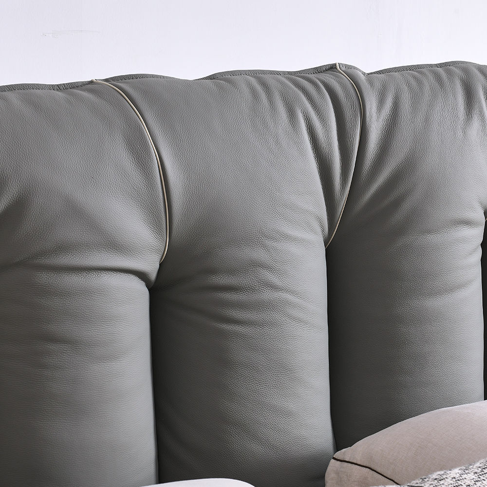 Leather Dark Gray Leather Beds