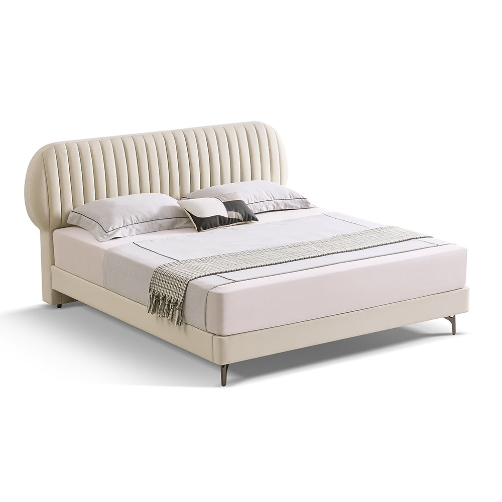 Modern Beige Leather Beds