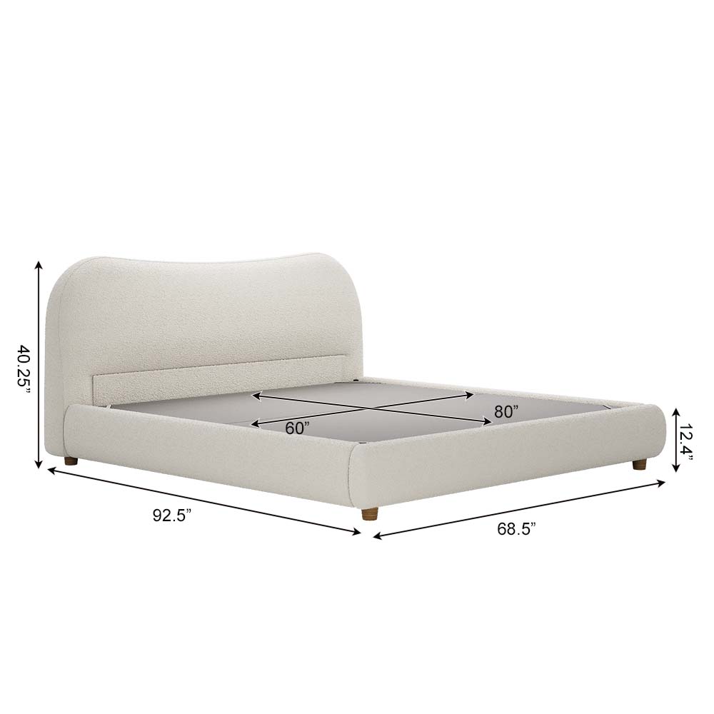 Modern Beige Boucle Beds