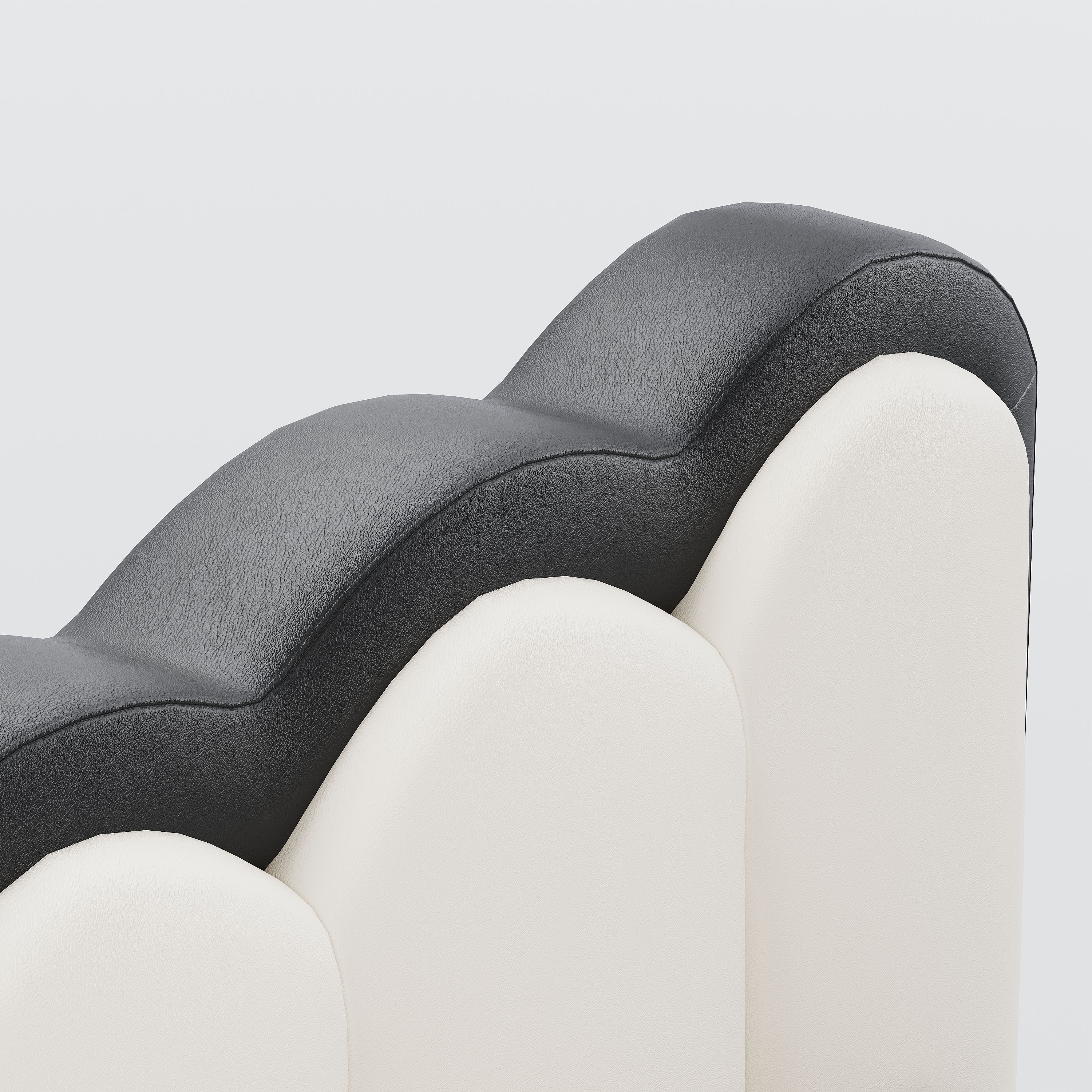 Modern White & Black Leather Beds