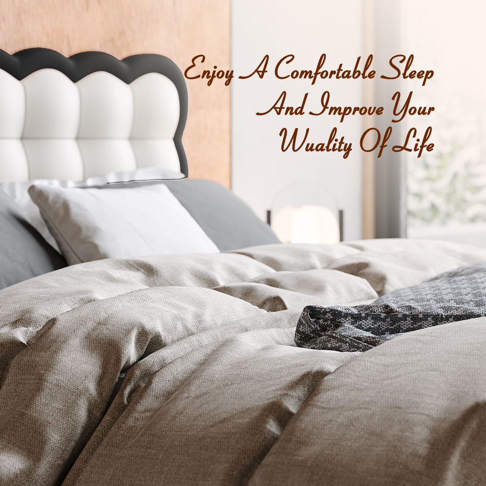 White & Black Leather Beds
