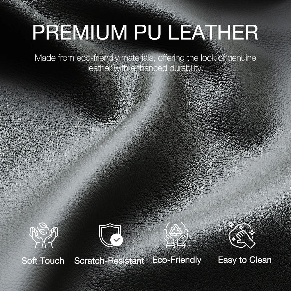 Queen Size Black PU Leather Beds