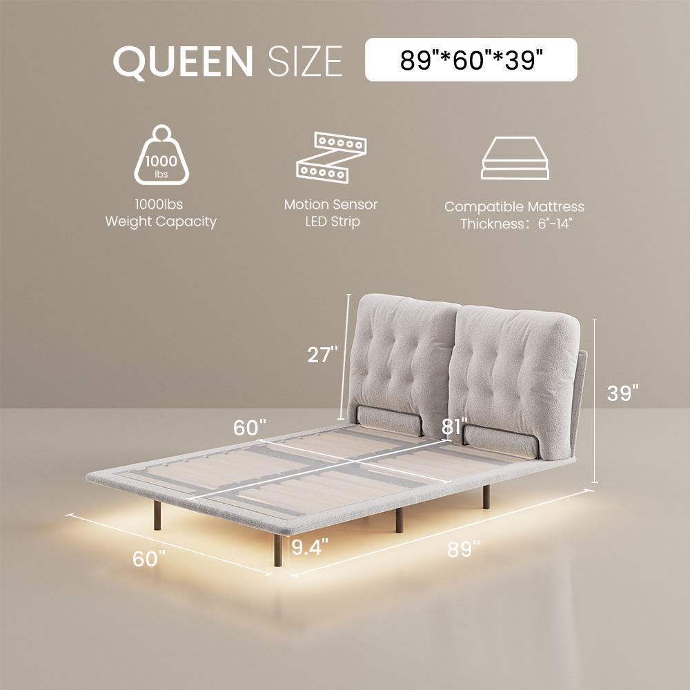 With Headboard White Polyester Beds